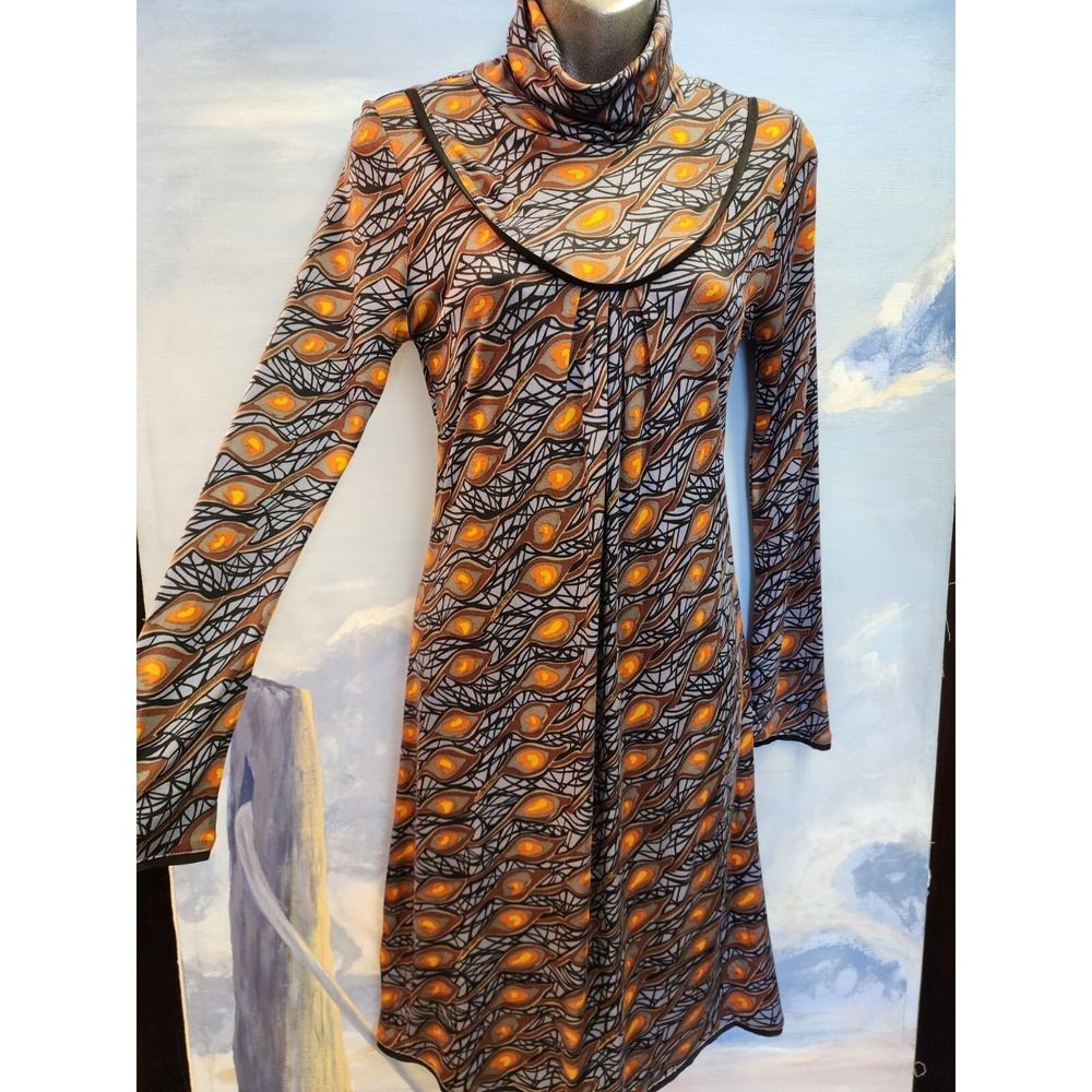 Prarie New York M Silk Printed  Pullover Dress